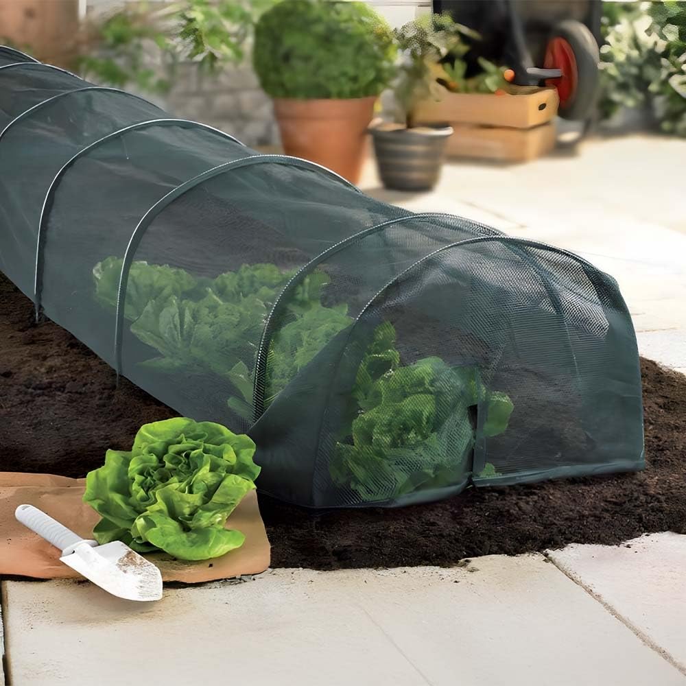 Tunnel de Jardin Ombrage Accordéon 300x45x45 cm - Anti-Nuisibles et Réglable