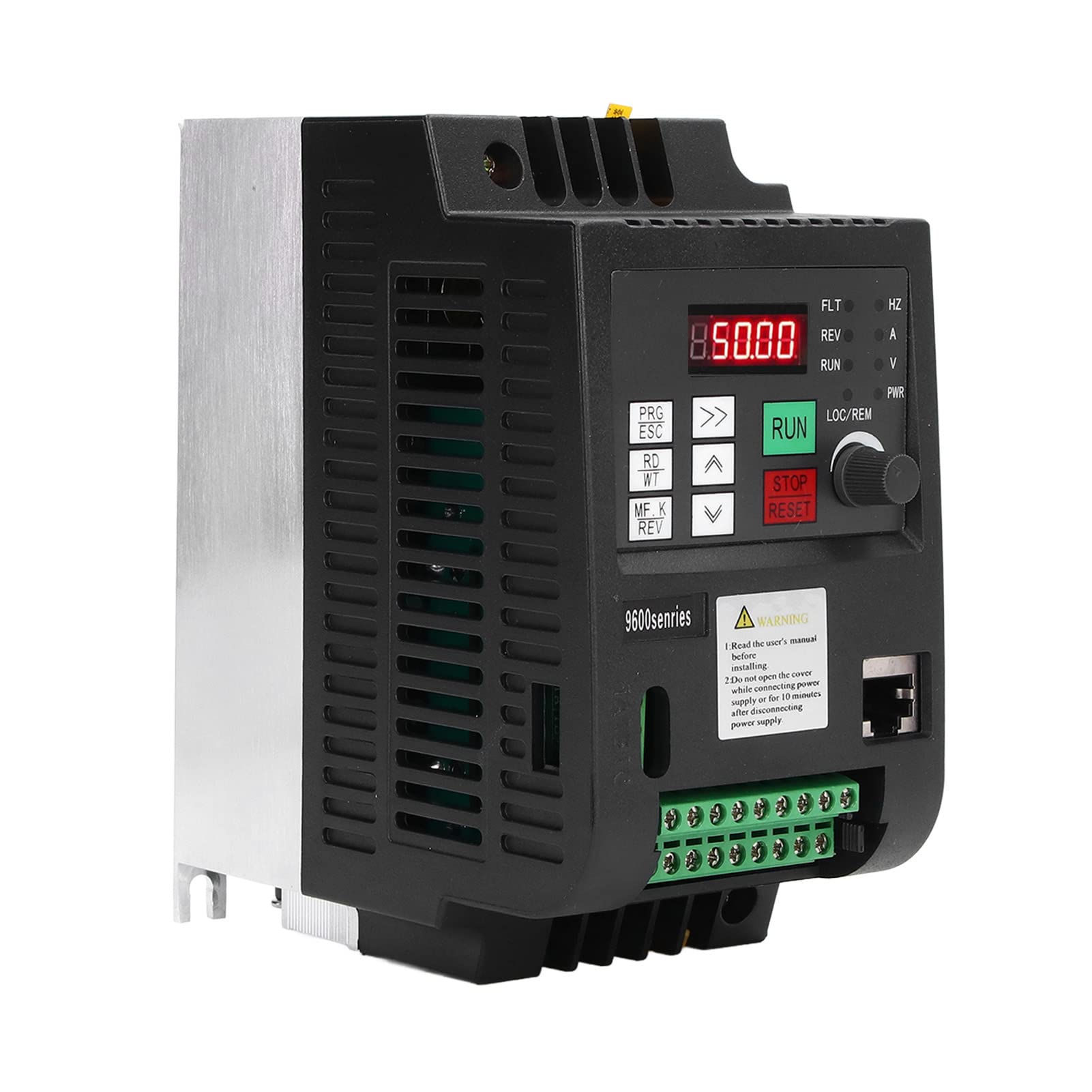 Single Phase Variable Frequency Drive 1 in 1 Out Motor Speed Controller Frequency Converter VFD 220V/2.2kw