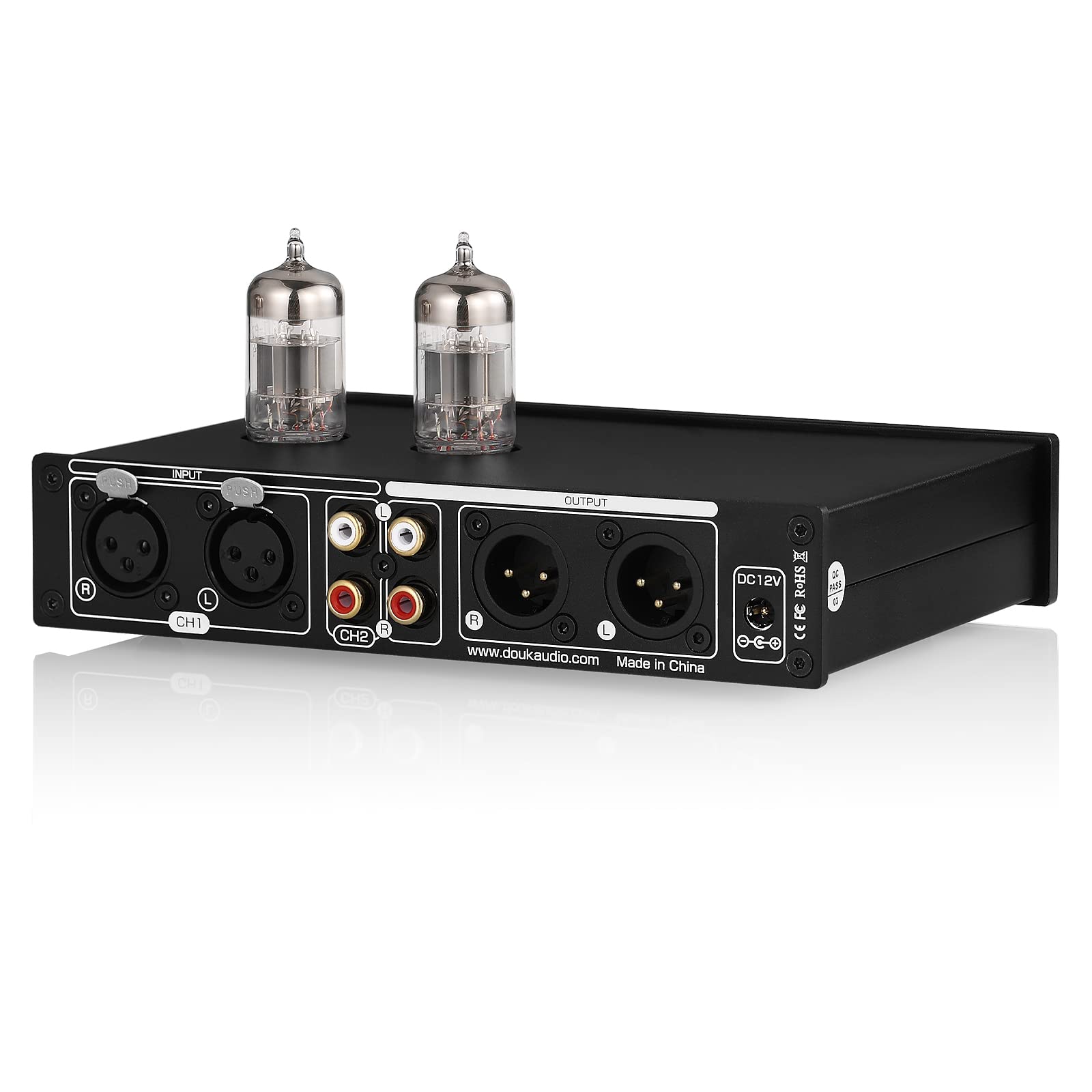 HiFi Vacuum Tube 7-Band EQ Preamp Equalizer XLR Pre-Amplifier Home (T8 PRO)