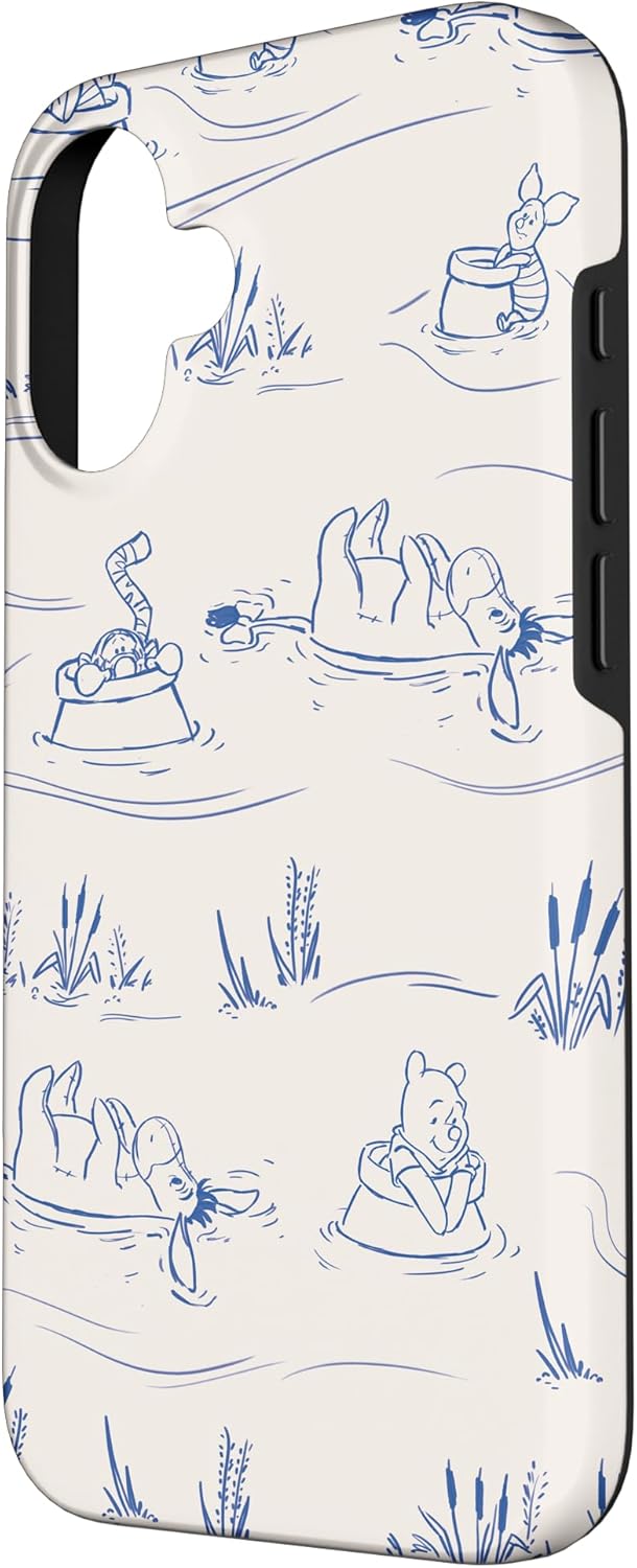 Disney Winnie The Pooh and Friends Hunny Pots Down The River Case for iPhone 16