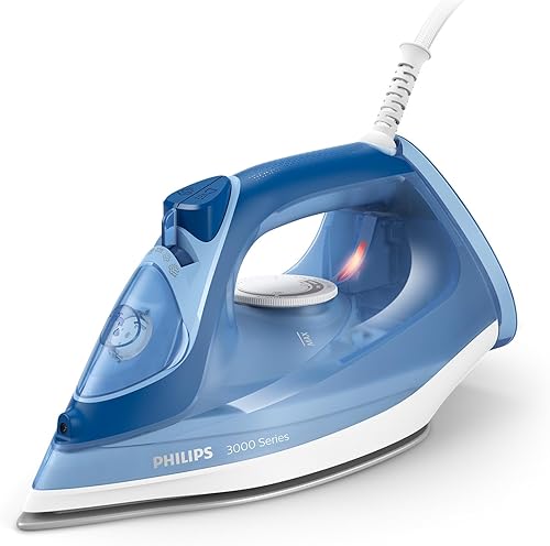 Philips Perfect Care - Plancha de vapor serie 3000, potencia de 1250 W, vapor continuo de 1.41 ozmin, supervapor de 7.05 oz, tanque de agua de 10.1