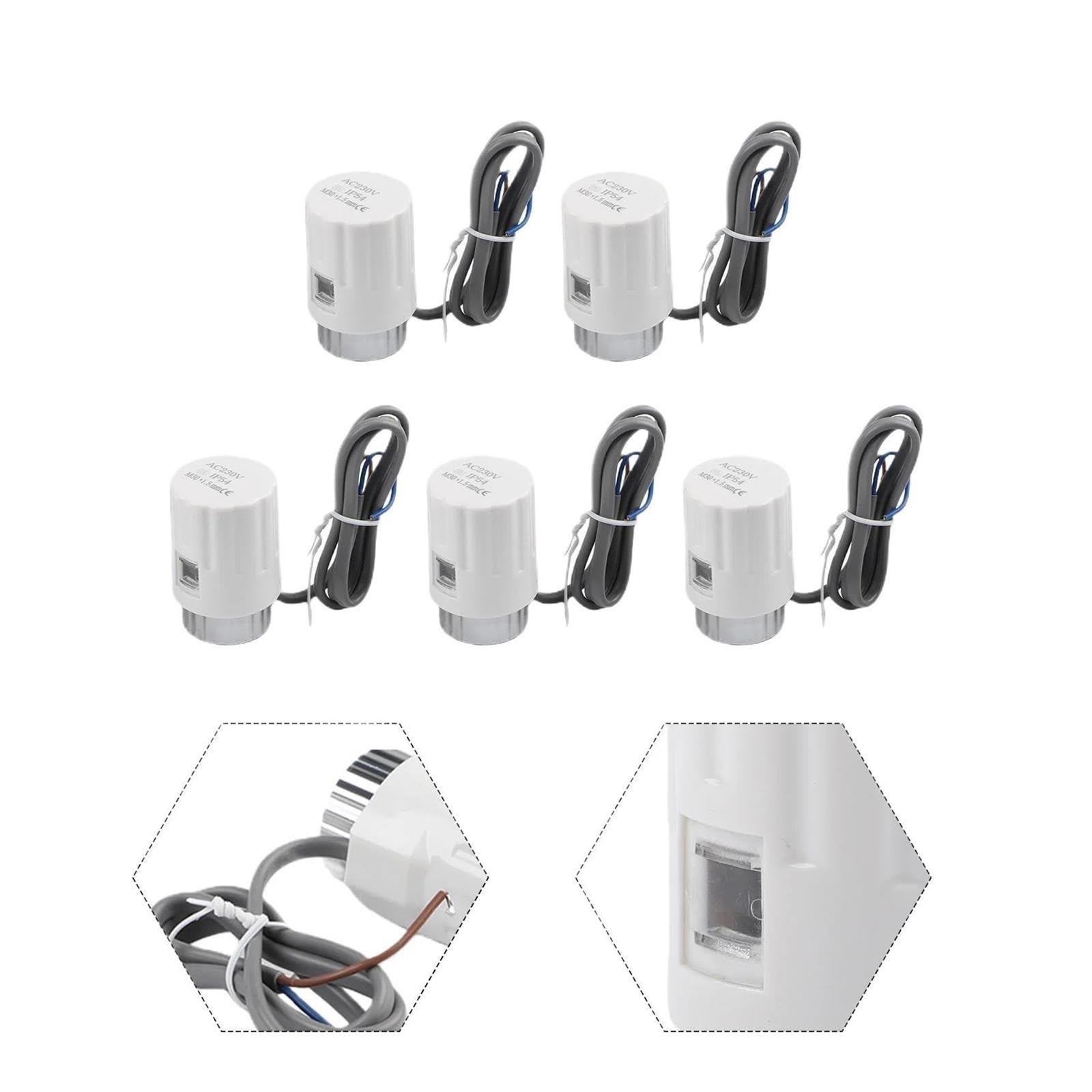 Valvola Attuatore For Riscaldamento Elettrico 5 PZ 230 V M30x1,5