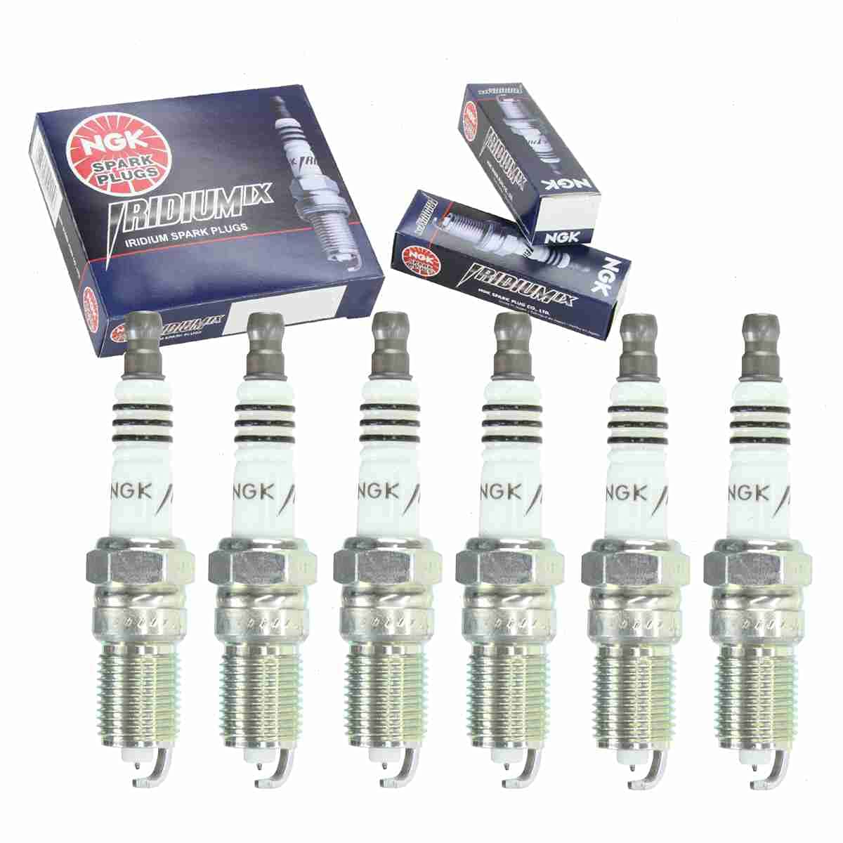 6 pc NGK Iridium IX Spark Plugs compatible with Mazda MPV 3.0L V6 2002-2006