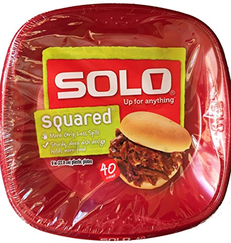 Solo Cup Solo Squared Plastic Plates 9