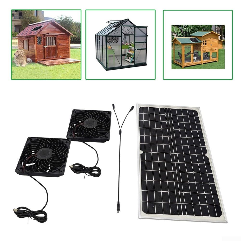 Panneau solaire camping-car 36W double extracteur d'air autonome pour le voyage
