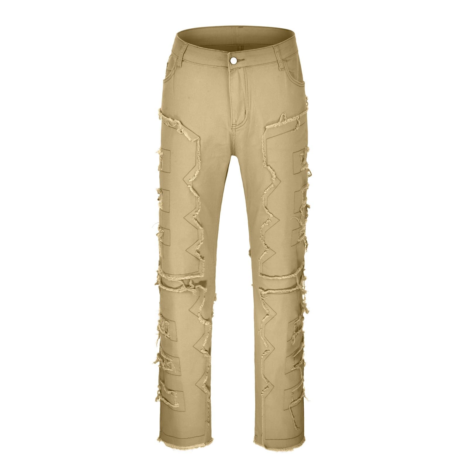 Jeans Da Uomo Strappati, Pantaloni Uomo Jeans Gamba Dritta Strappato Elasticizzati Pantaloni Uomo Elegante Casual Skinny Blu Jeans Uomo Estivi Jeans Da Uomo Streetwear Stile Y2k Pants Casual Versatile