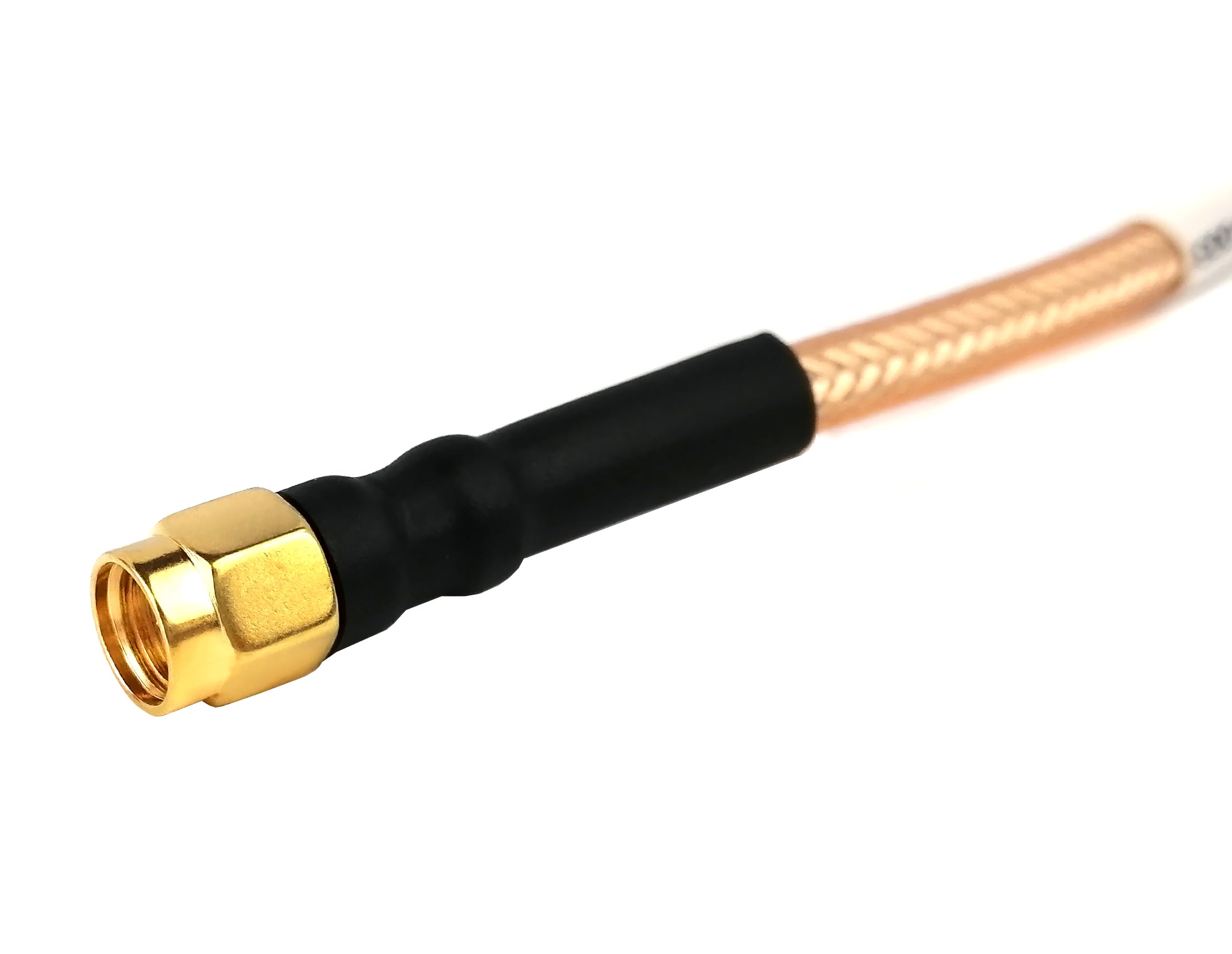 Câble d'extension RG142 – Pigtail coaxial à faible perte for amplificateurs de signal cellulaire, répéteurs WiFi et plus – 50 Ohm, 1 pièce(1ft)