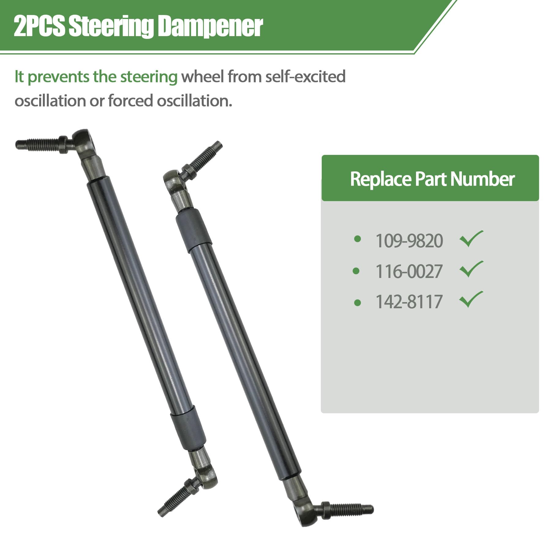 2点、ラムース、エマルジョン Genuine Exmark 142-8117 Motion Control Damper Lazer Z