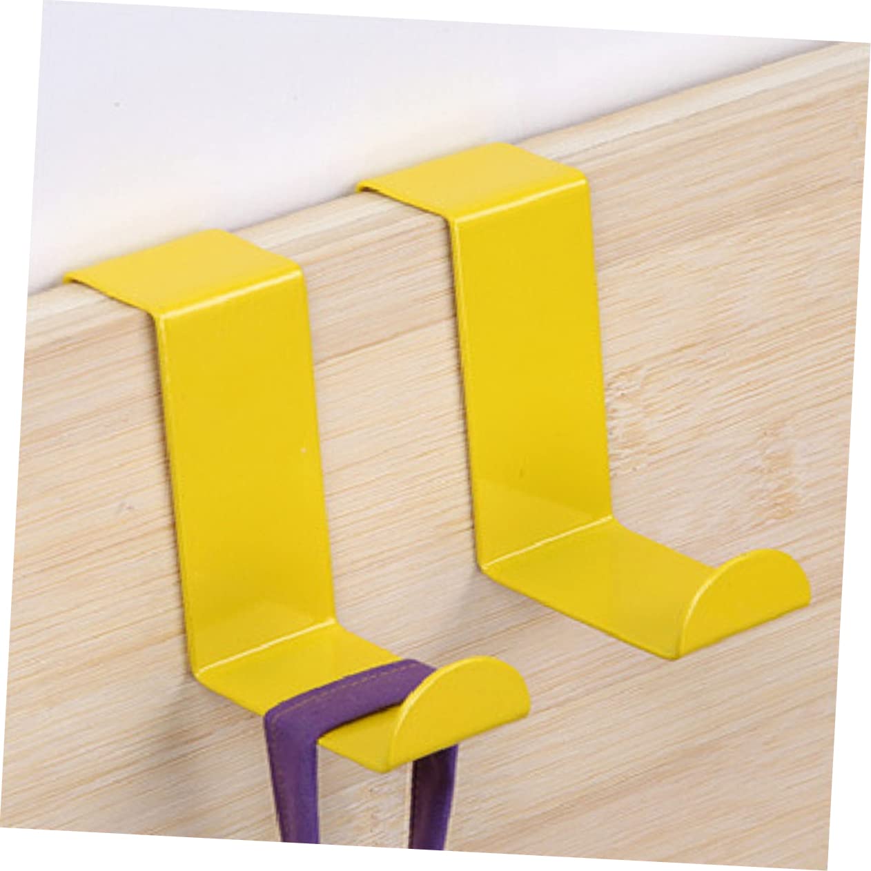 STOBAZA Pair of Over The Door Hooks Single Easy Install Hooks for Kitchen Laundry Bedroom Bathroom