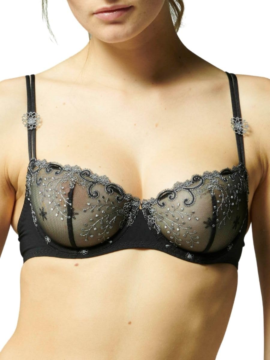 Simone Perele Womens Delice Demi Cup Bra Moonlight 34E