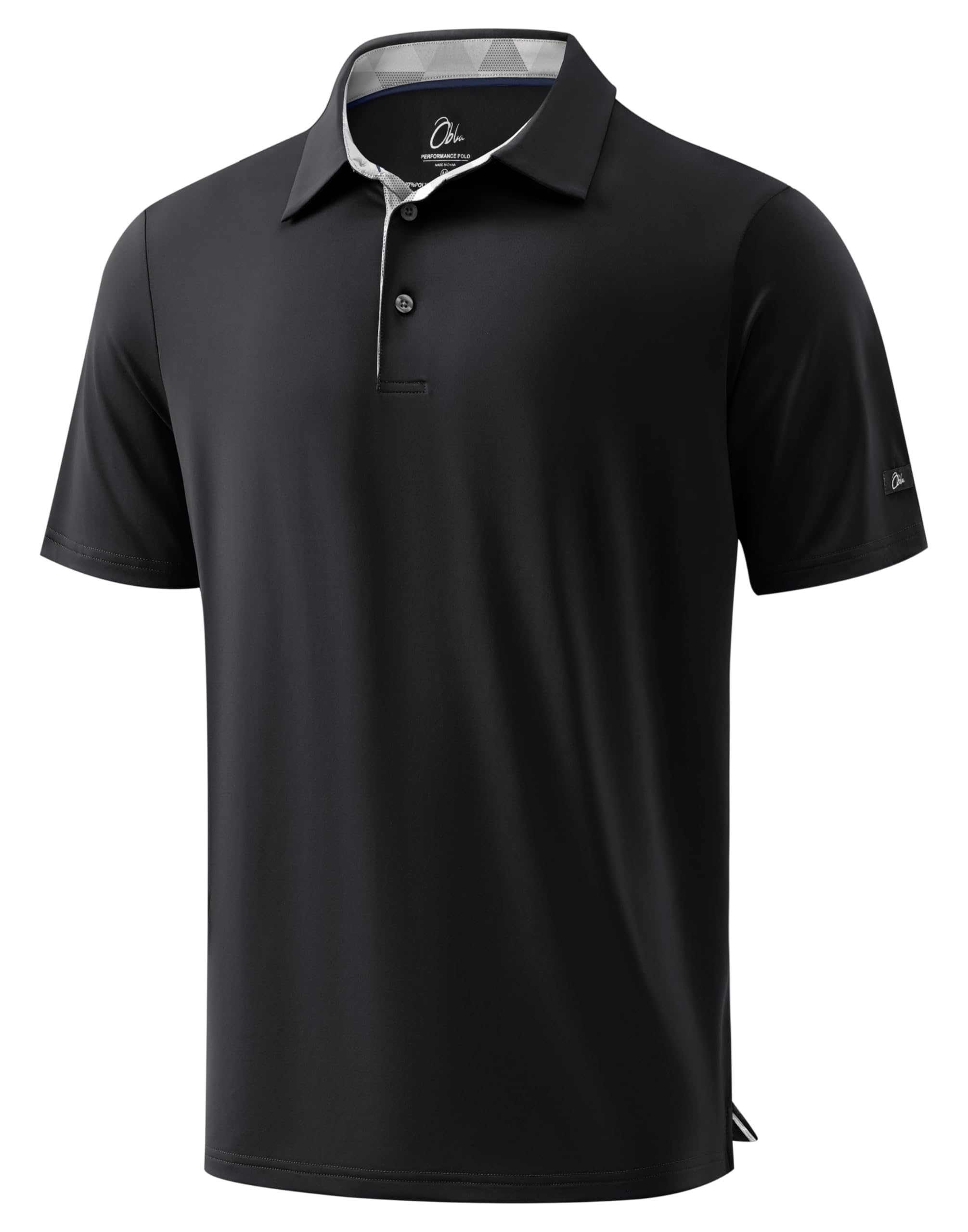 Obla Mens Golf Shirt Dry Fit Polo