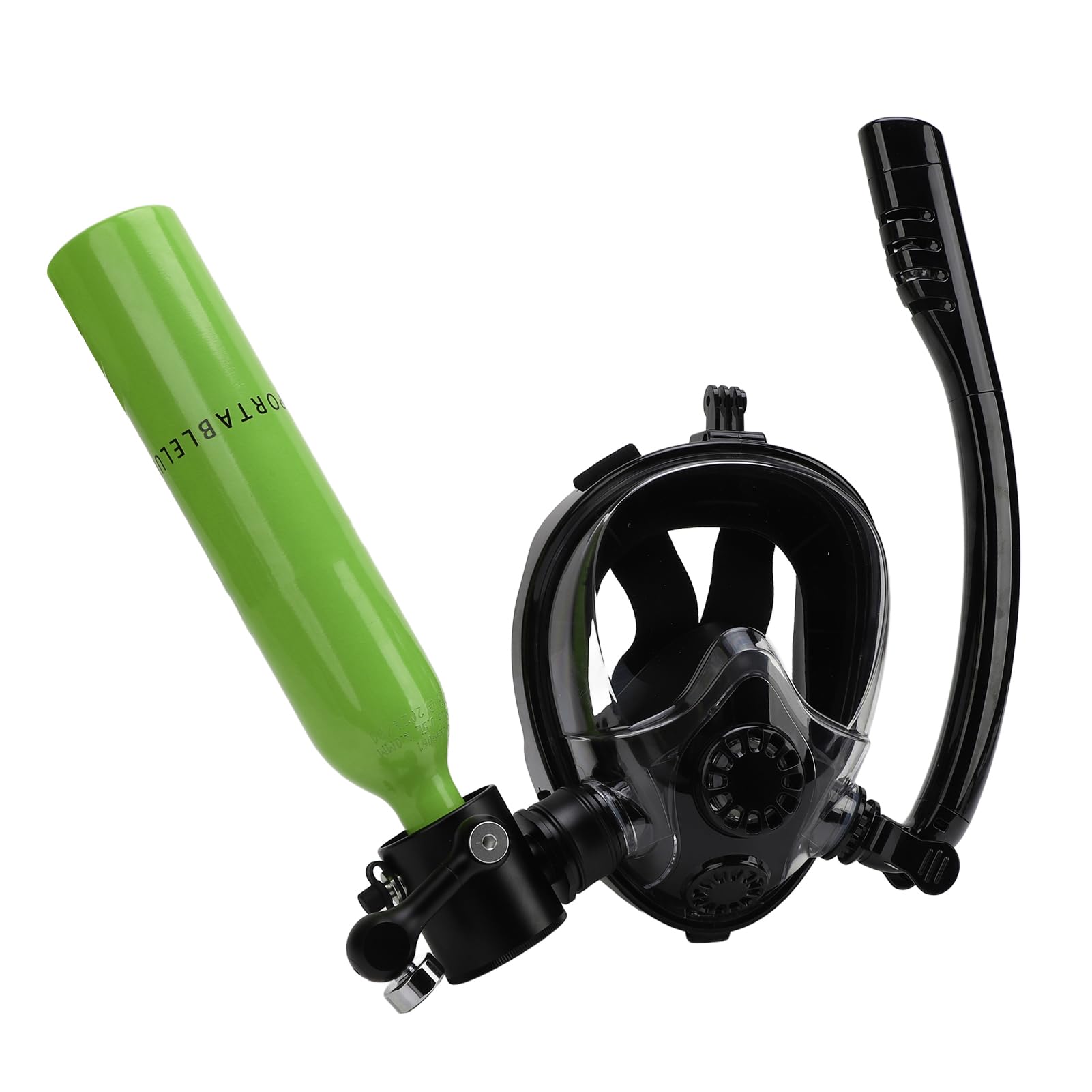 Bombola da Immersione con Maschera da Snorkeling, Bombola da Immersione Portatile da 0,5 L, di Snorkeling Integrale con Maschera da, Ideale per Lo