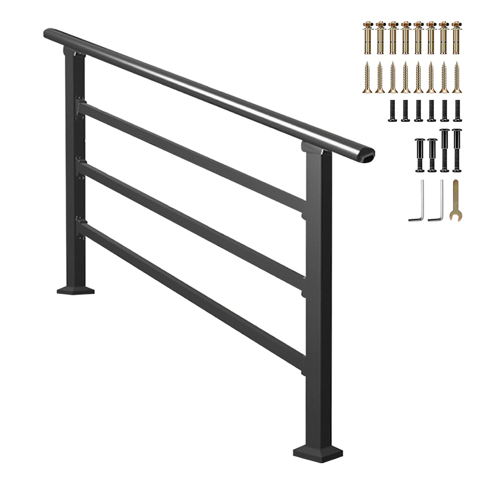 Rambarde extérieure galvanisée de 61 cm garde-corps pour escalier et porche