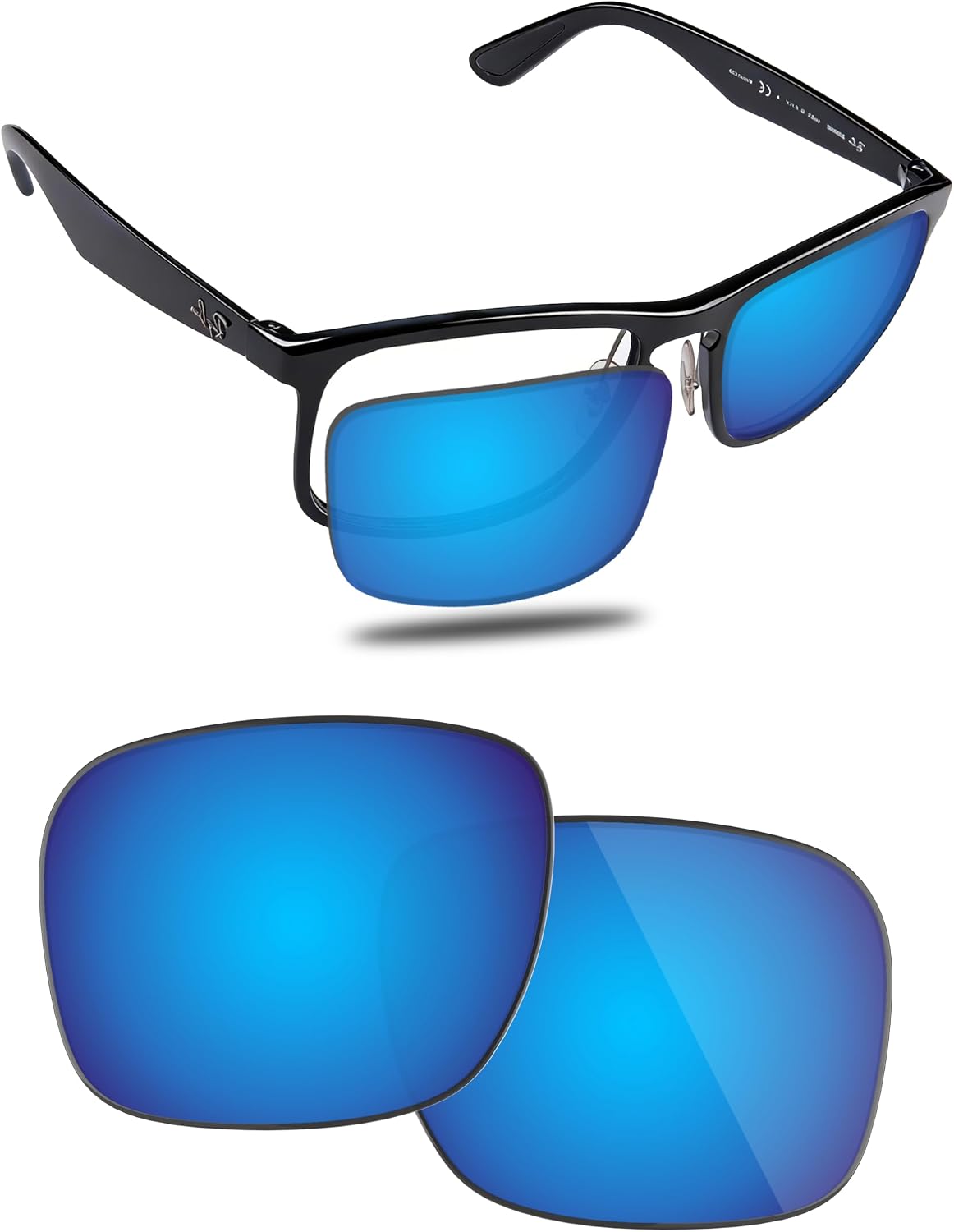 Fiskr Polarized Lenses Replacement Compatible with Ray-Ban RB4264 58mm Sunglasses, Impact Resistant & Perfect Fit