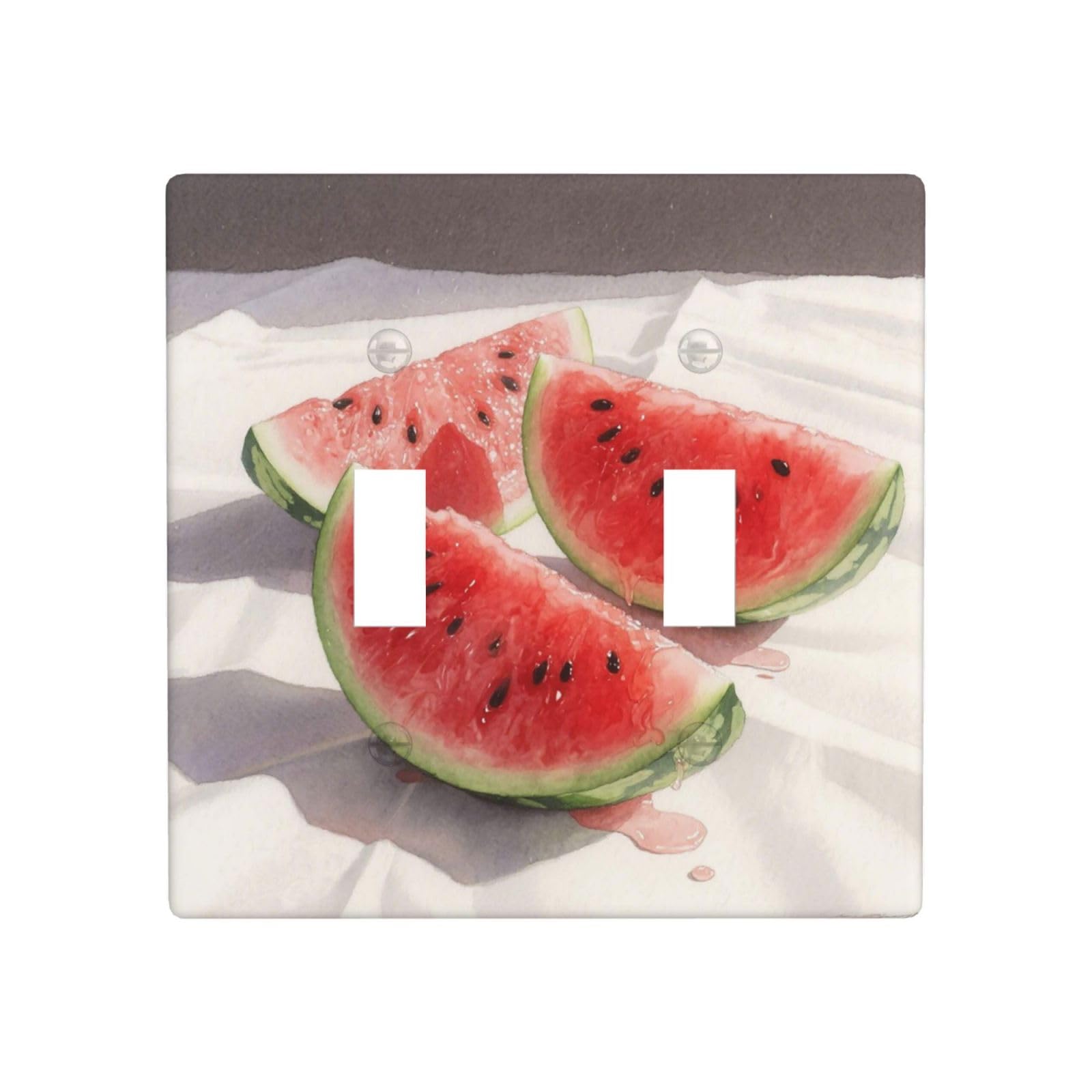 Fekiloot White Decorative Wall Plate Cover 2-Gang Duplex Switch Plate Cover Unbreakable Polycarbonate Double Toggle Light Switch Covers For Kitchen Bathroom Home Decor