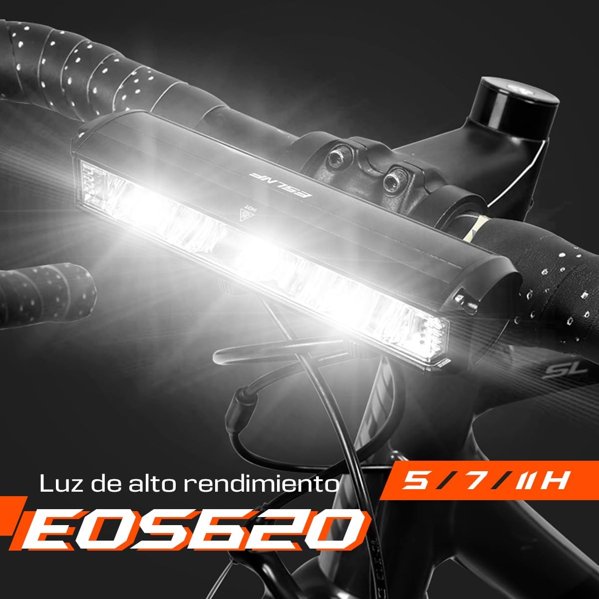 Luz Bicicleta Delantera LED Potente - USB Recargable, Impermeable IPX5, Aluminio Ultraligero - 3 Modos de Iluminación, Fácil Instalación para MTB y Ciclismo Urbano