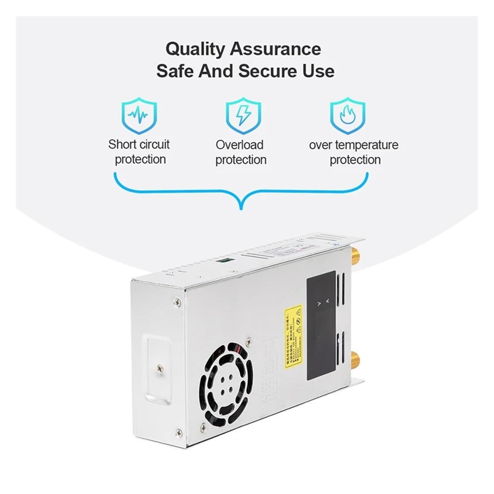 Fuente de alimentación conmutada de CC de 600 W con pantalla LED dual, convertidor de potencia de 0-12 V a 90 V y controlador LED. Protección múltiple(0-24V 0-25A)