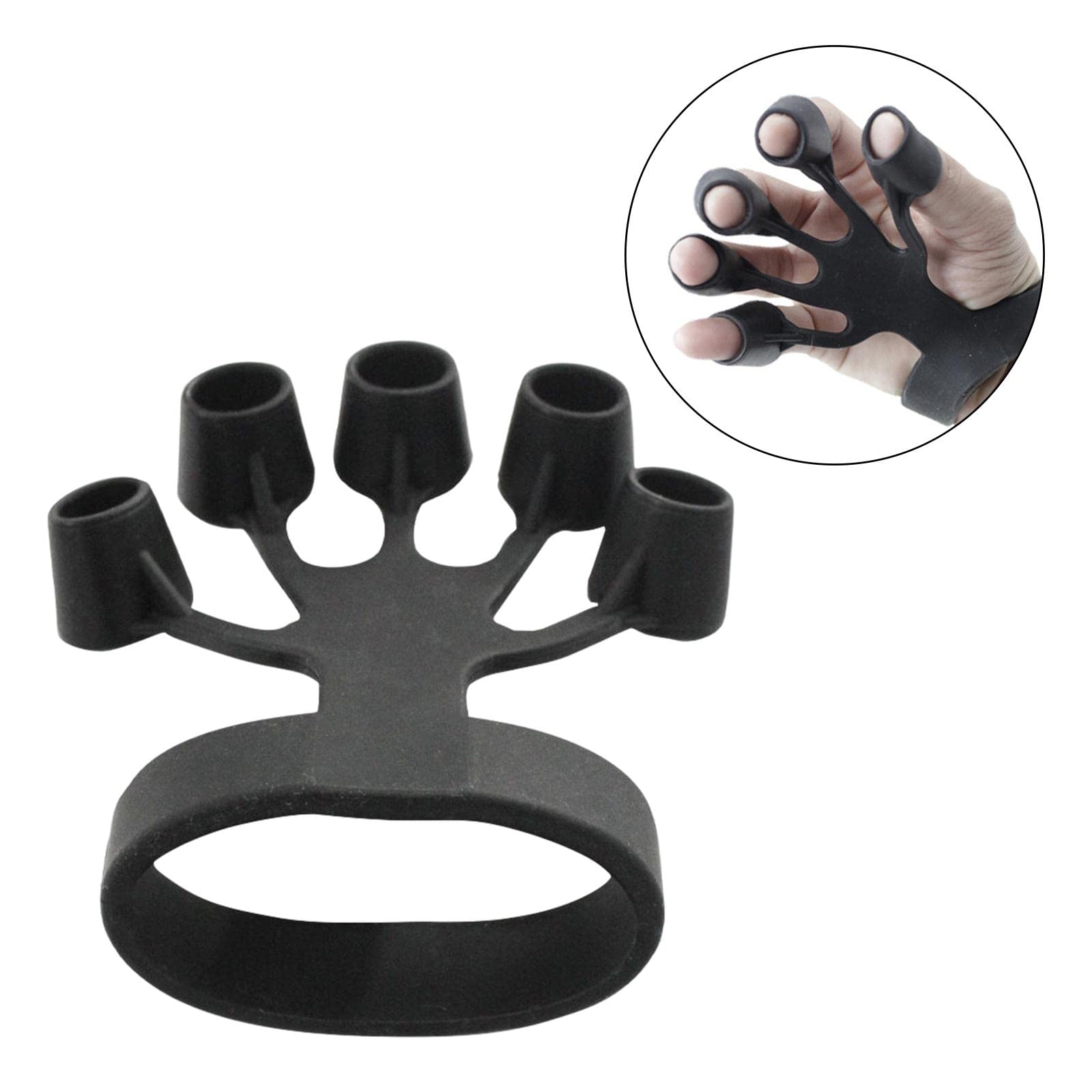 2 Piezas Fortalecedor de Mano Ejercitador de Agarre Entrenador de Muñeca Banda de Resistencia Silicona Duradera Y Alta Elasticidad Adecuado para Gimna