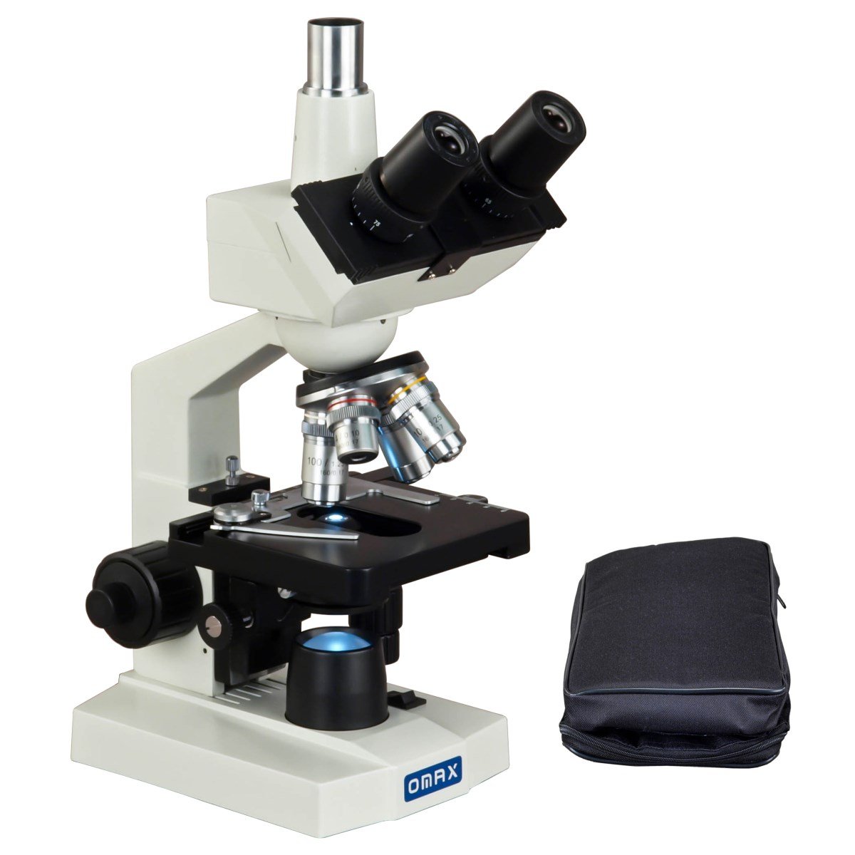 OMAXOMAX 40X-2500X LED Trinocular Lab Compound Microscope with Vinyl Carrying Case