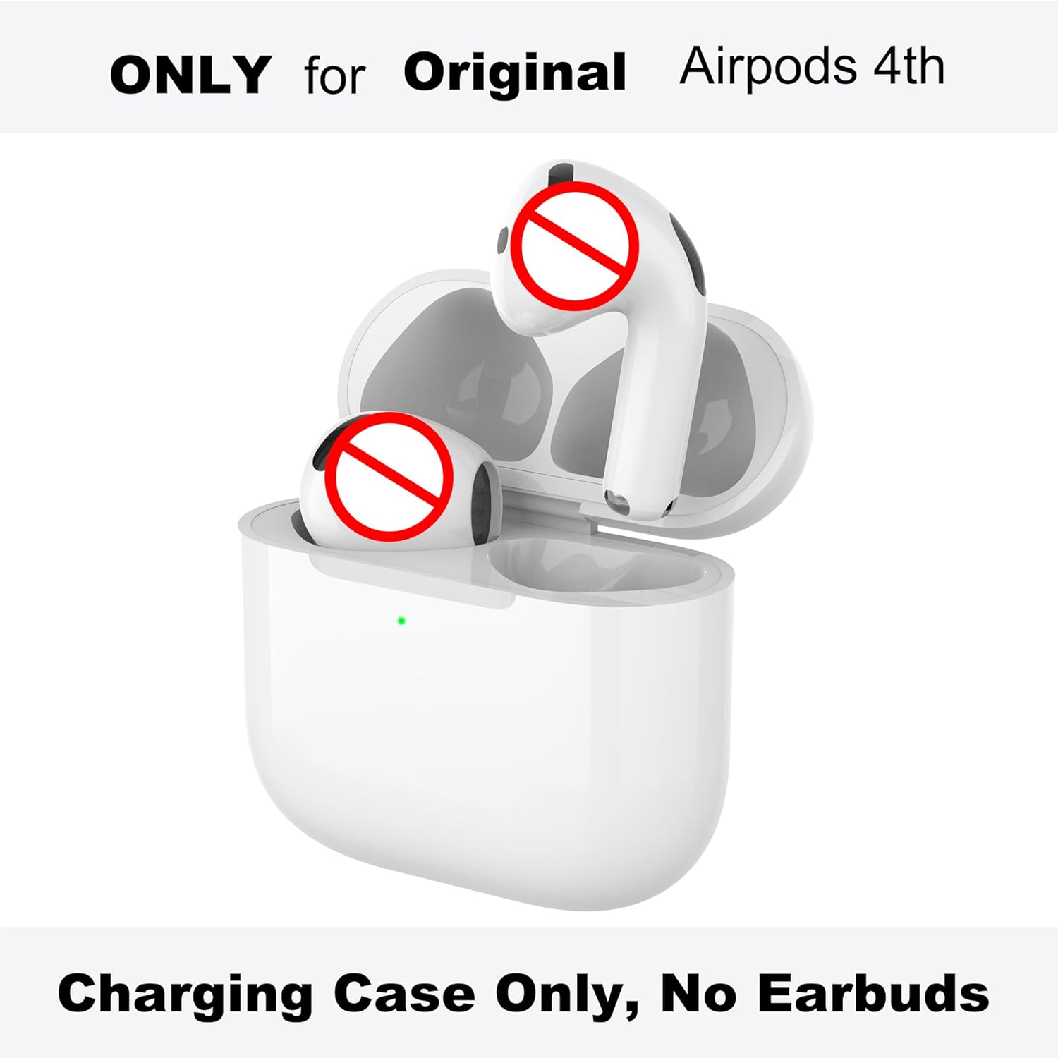 Wireless Charging Case Compatible with AirPods 4th(USB-C) | Charger Case Replacement | with Bluetooth Pairing Sync Button | No Airpod 4th - Image 2
