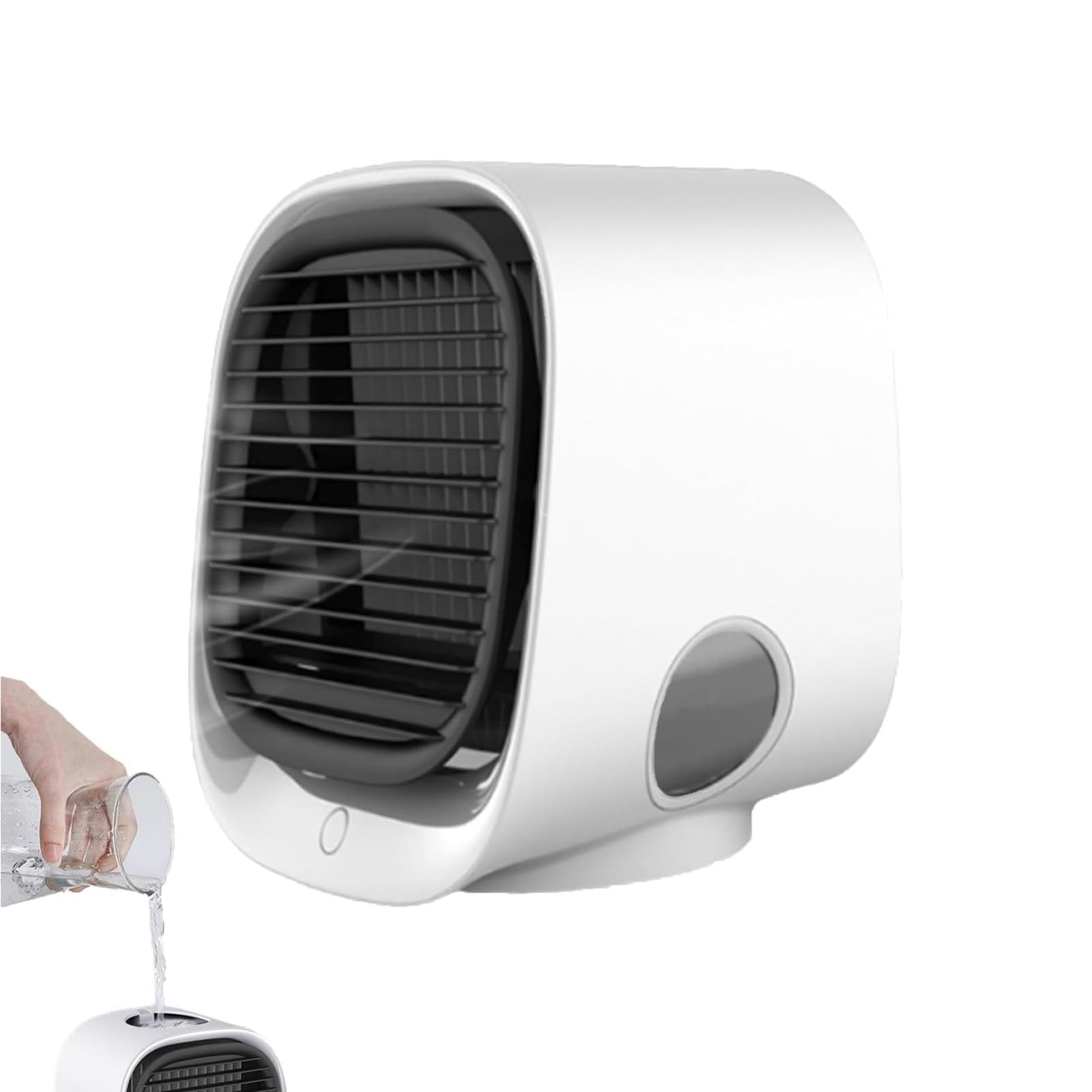 MESCXTY Portable Air Conditioner - Mini Cooler Fan with 3 Speeds, 300ml Misting Tank, Quiet Humidifier for Home, Office, Travel, Outdoor Use