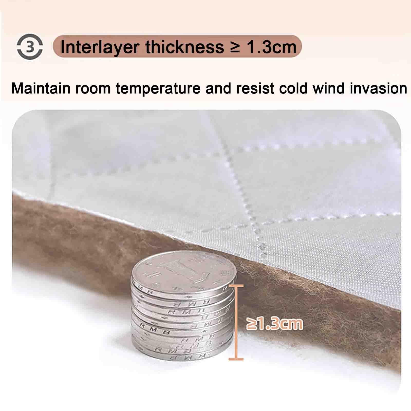 Isolamento Per Finestre Riutilizzabile Per L'Inverno, Copertura Termica Per Finestre, Tenda In Cotone Per Finestre Di Dimensioni Standard, Kit Di Isolamento Invernale Per Finestre Per Tenere Fuori(Gra