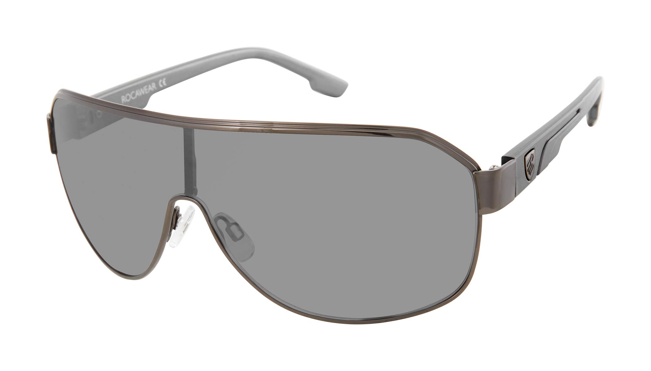 Rocawear womens R3281 Stylish Uv400 Protective Women's Metal Shield Sunglasses. Gifts for Women With Flair, 142 Mm Shield Sunglasses