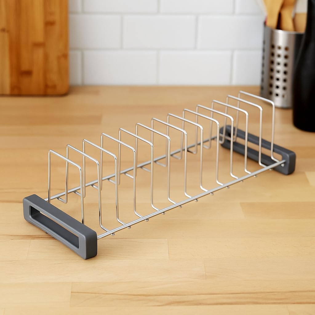 Stainless Steel Plate Rack - 12 Plate Stand -8