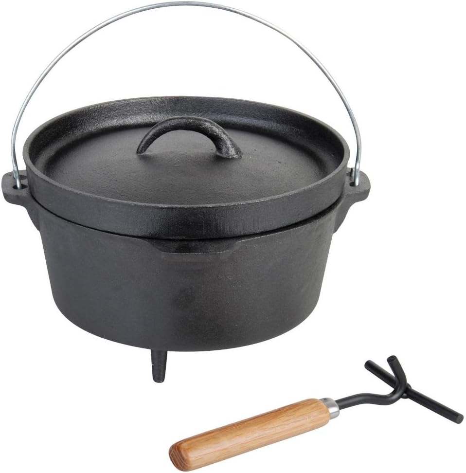 forno olandese in ghisa per il campeggio