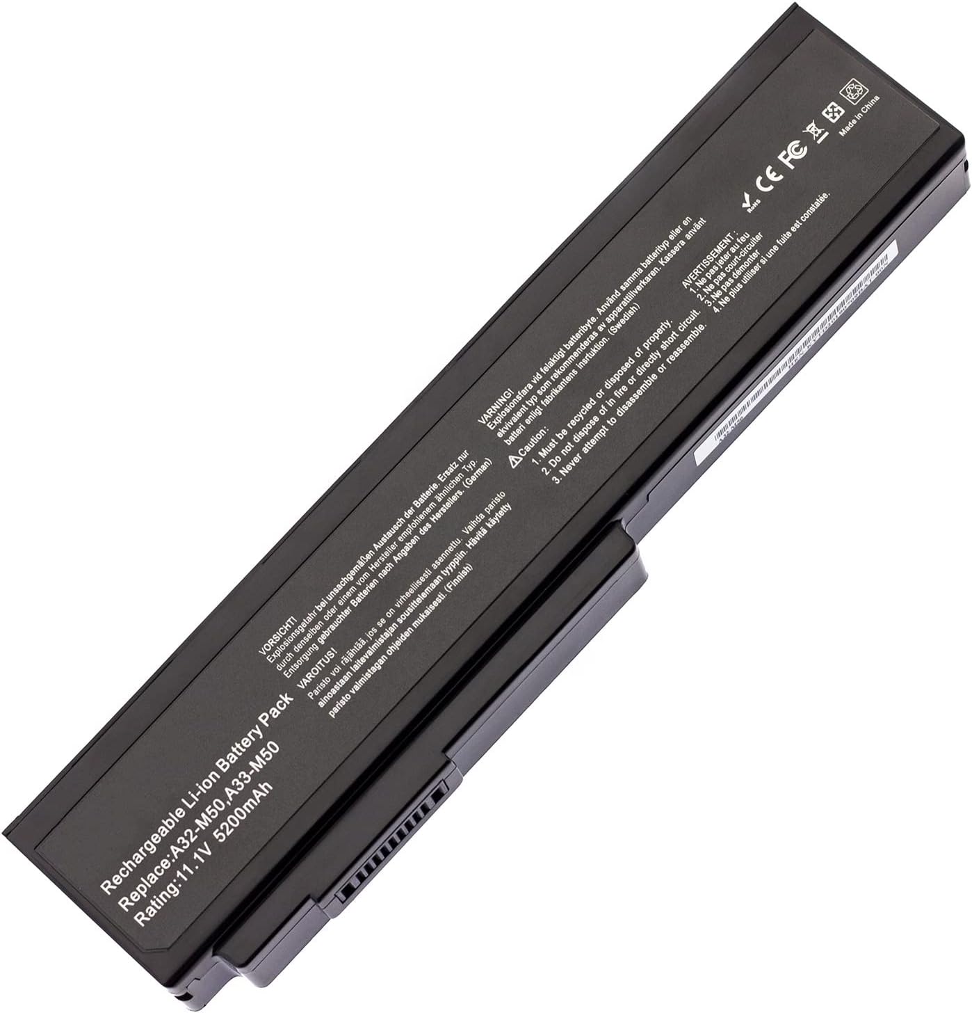 WLTree A32-K72 Batterie Pour Asus A32-N71 A32K72 A32N71 K72 K72F K72J