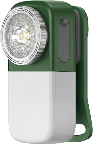 OOWOLF LED Flashlight Red/Strobe/Flood 5 Modes IPX5 Waterproof for Outdoor