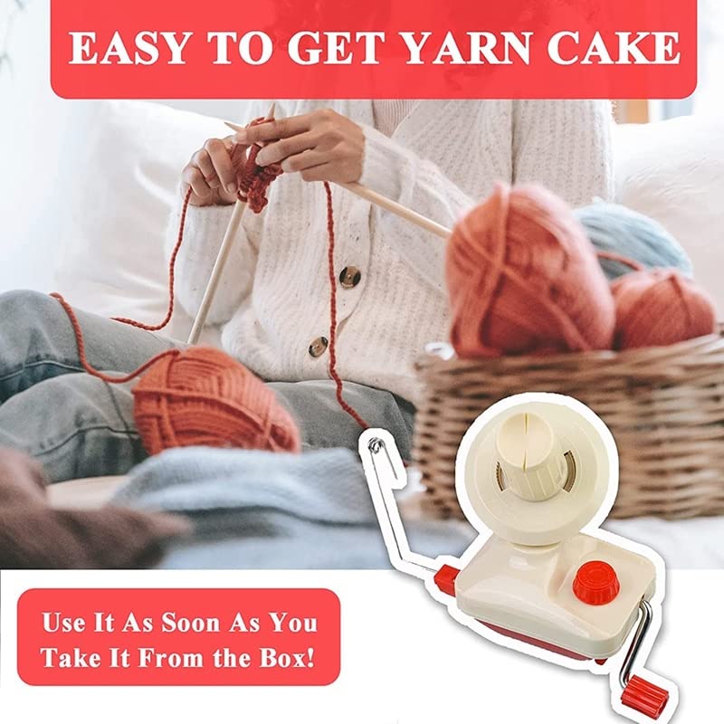 Promotion! Yarn Ball Winder, Manual Yarn Winder, Winder For Crochet, Easy To Install And Use Winder With Knitting Kit - (Color: as shown)