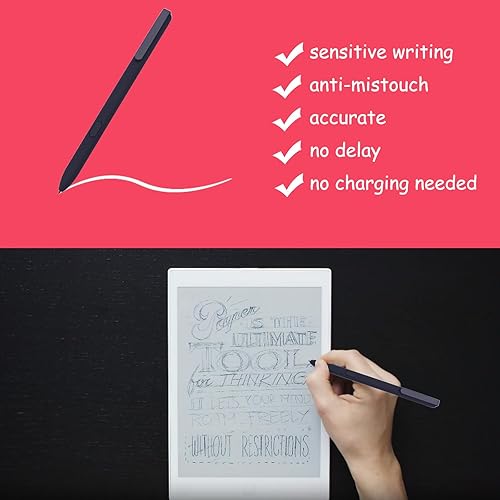 Miniatura 4 de Lápiz óptico para notable 2 bolígrafos de repuesto para tableta Notable 2, lápiz capacitivo EMR con rechazo de palma, compatible con notable 1