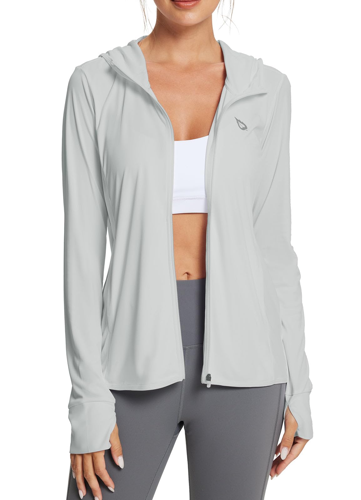 baleaf Women's Sun Protection Jacket Hoodie Clothing Lightweight Long Sleeve Sun Cover Up Shirt