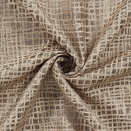 Image of Story@Home Bloom Collection Room Darkening Window Curtains 5 feet Long for Living Room, Bedroom, Kids Room - Copper Brown