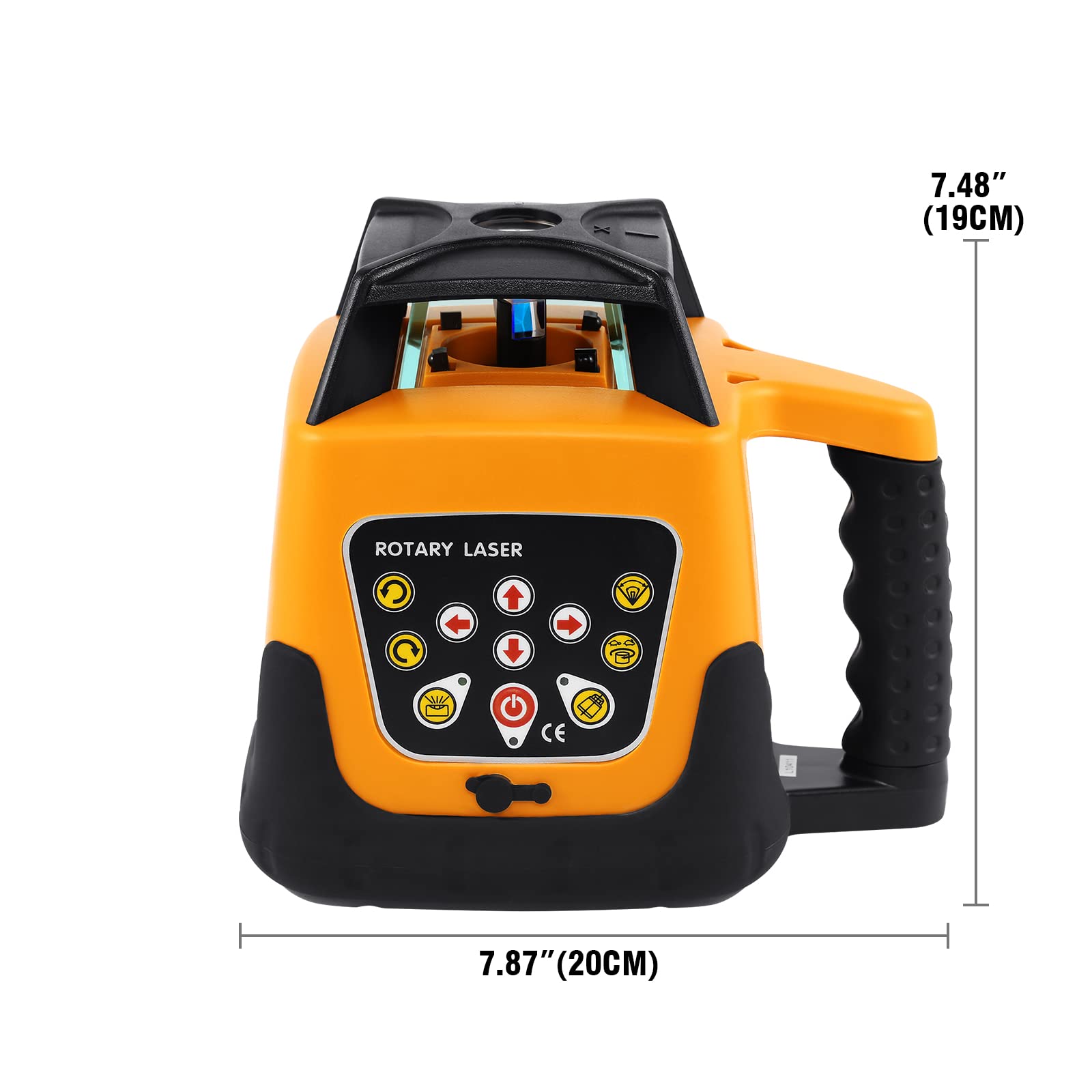 Samger Laser Autolivellante con 1.65 Treppiede in Alluminio Asta da 5m Set Livella Laser Rotante Rosso 360 Gradi con Ricevitore, Area di Lavoro di 500m