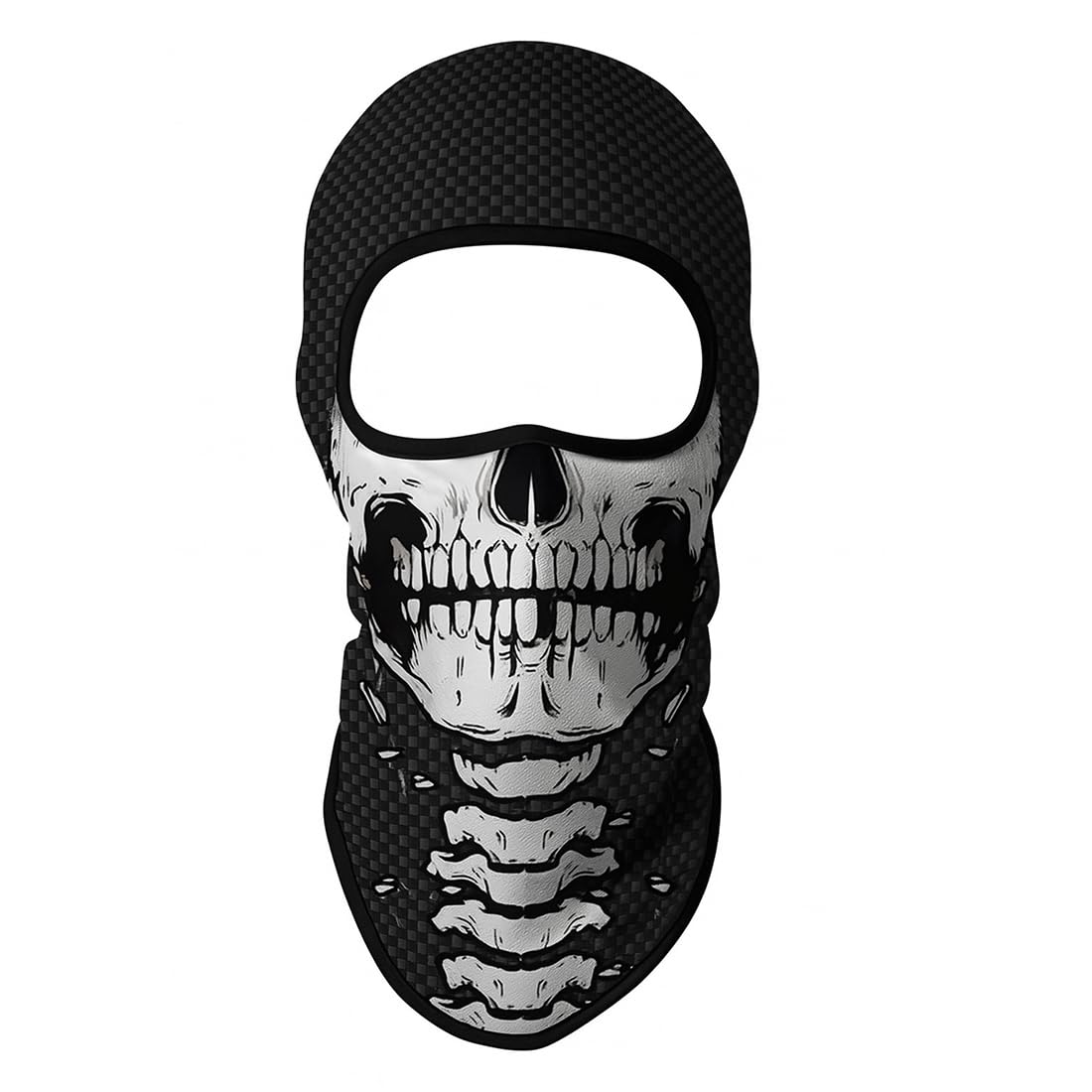 1 Pezzo Forma del Teschio Cappuccio di Protezione Solare, Divertente Maschera faccia da clown, protettore UV, Adatto Per Motociclismo,Uomini e Donne Unisex,Regali Uomo