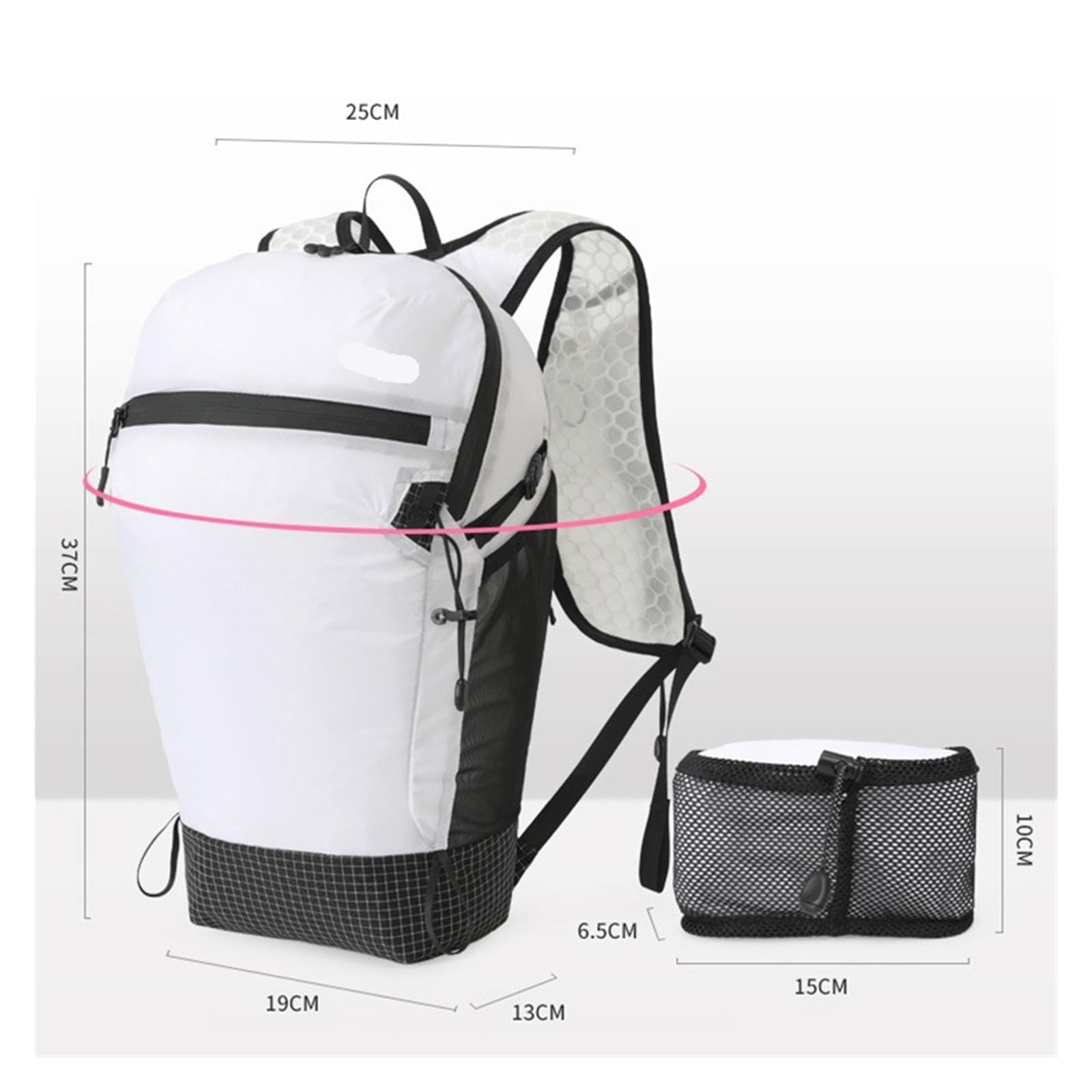 Sac à dos léger et imperméable de 14 L pour randonnée, randonnée, course à pied, vélo