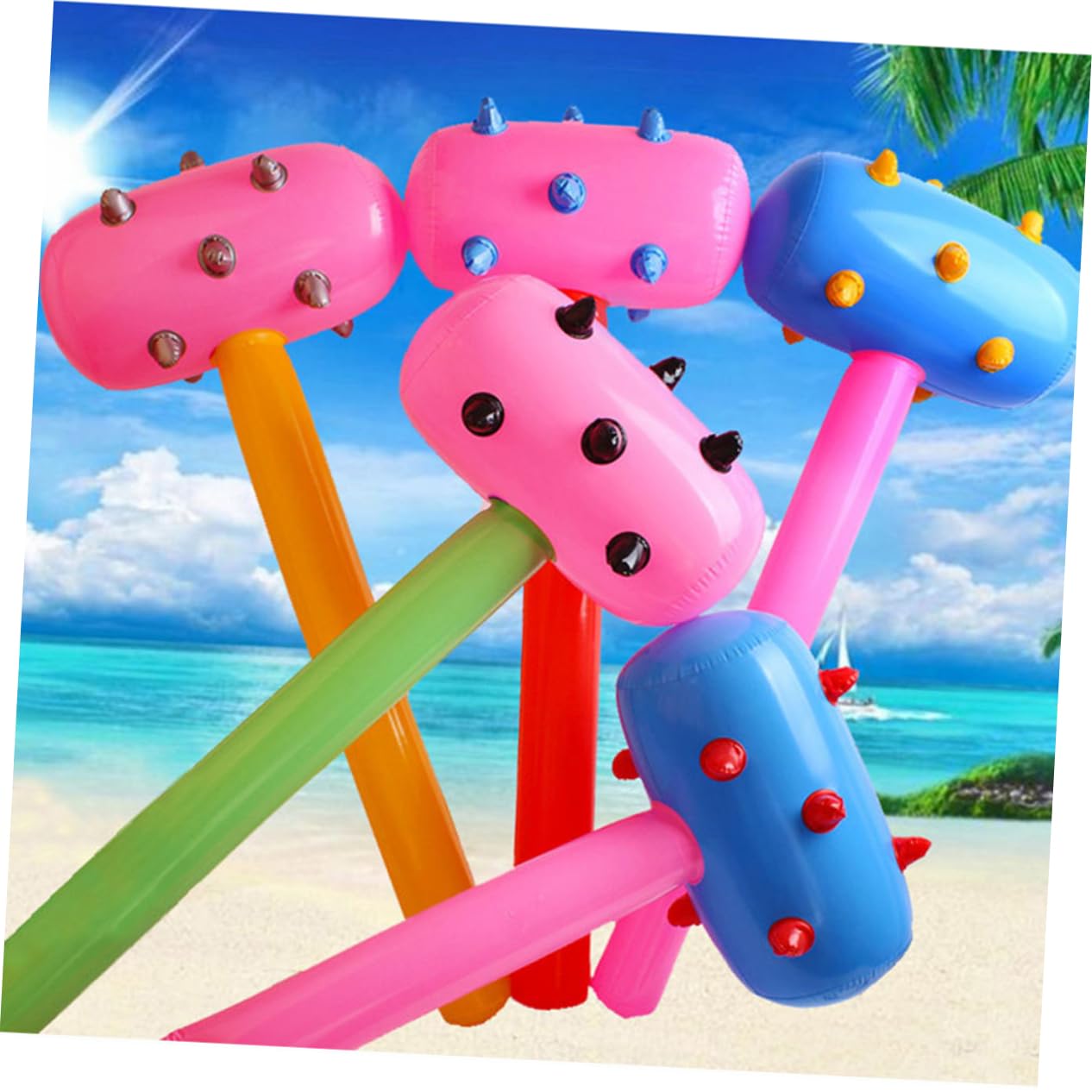ERINGOGO Safe Boys and Girls Hammer Toys Inflatable Hammers Pvc Gavel Toy for Boys and Girls for Parties Playtime Random