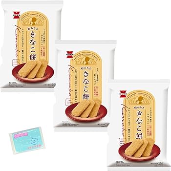 Amazon.co.jp: 岩塚製菓 きなこ餅 19枚入り ×3袋セット 国産 お