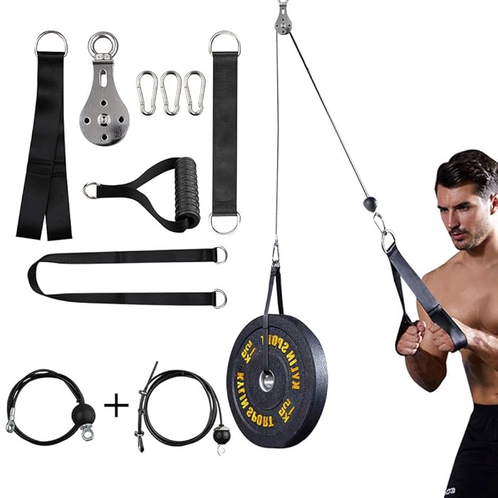 Buy FDBRO Tricep Pulley System Attachment System,Pulley System Gym LAT