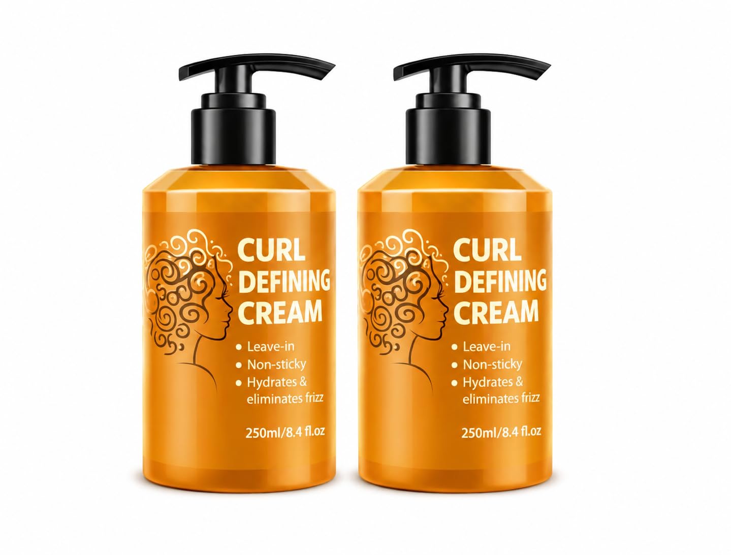 Curl Defining Cream for Curly and Wavy Hair Leave In Styling Cream for Frizz Control Soft Hold and Hydration with Argan Oil and Coconut Extract (pack of 2)-image-32