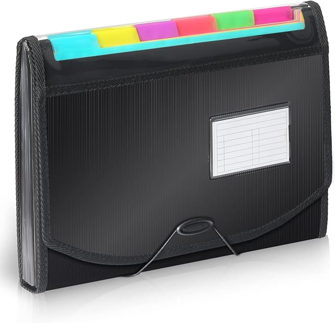 H4D Accordian File Accordion Folders 13 Pockets, Expanding Paper Filing