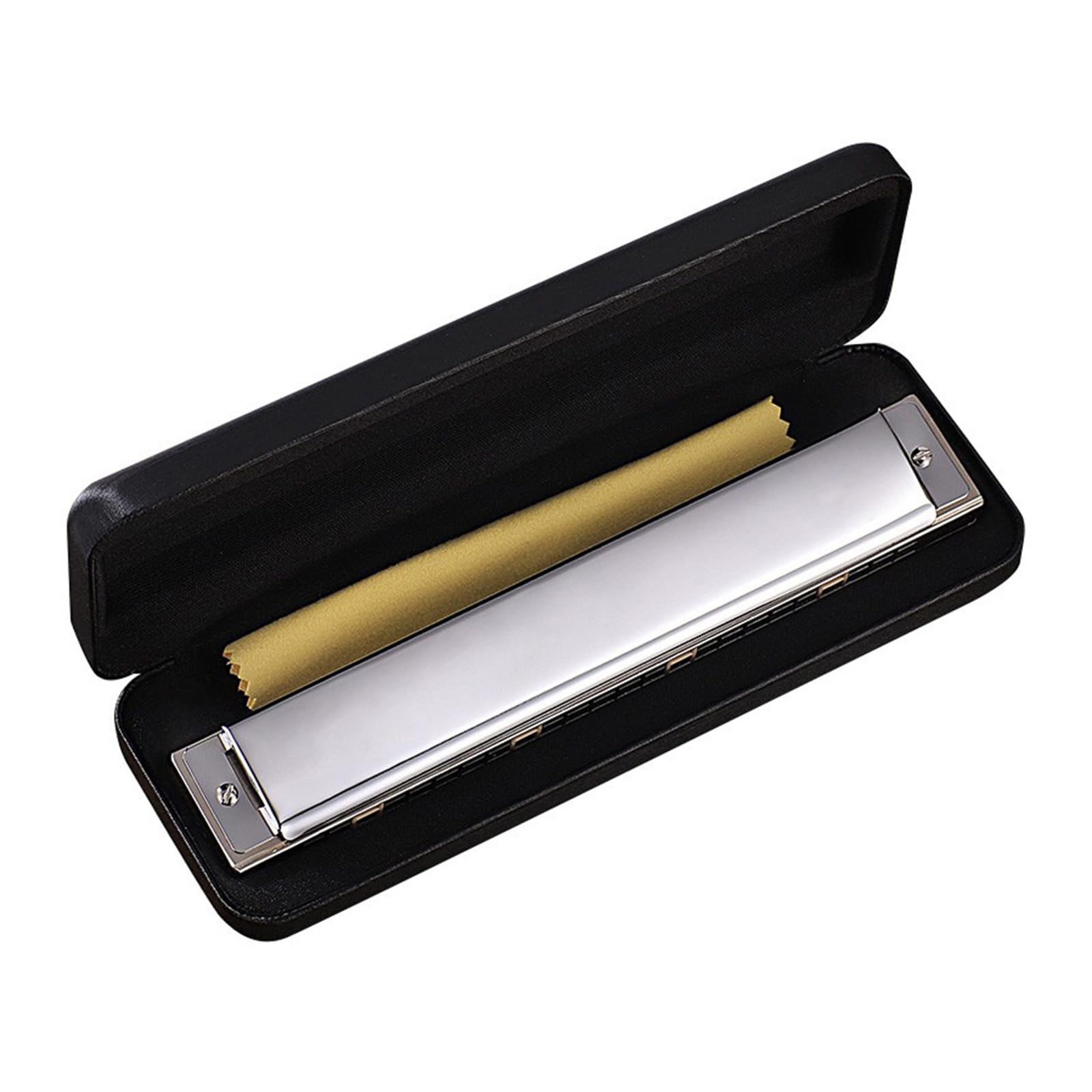 Harmonica trémolo à 24 trous pour clé de do pour débutants et adultes - Orgue de compétition avec étui rigide pour la bouche