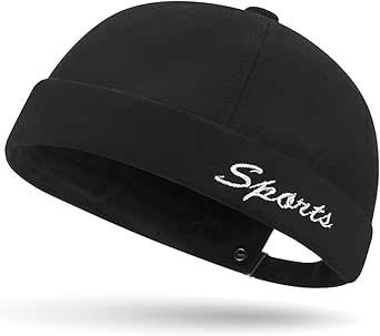 Men's Cotton Skullcap Beanie – Adjustable Rolled Cuff, Brimless Docker Cap For Casual Wear - View #5