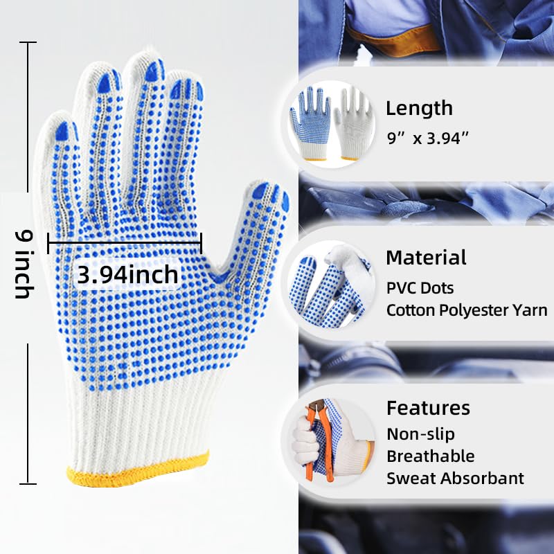 Guantes punto PVC 21 Imagen adicional