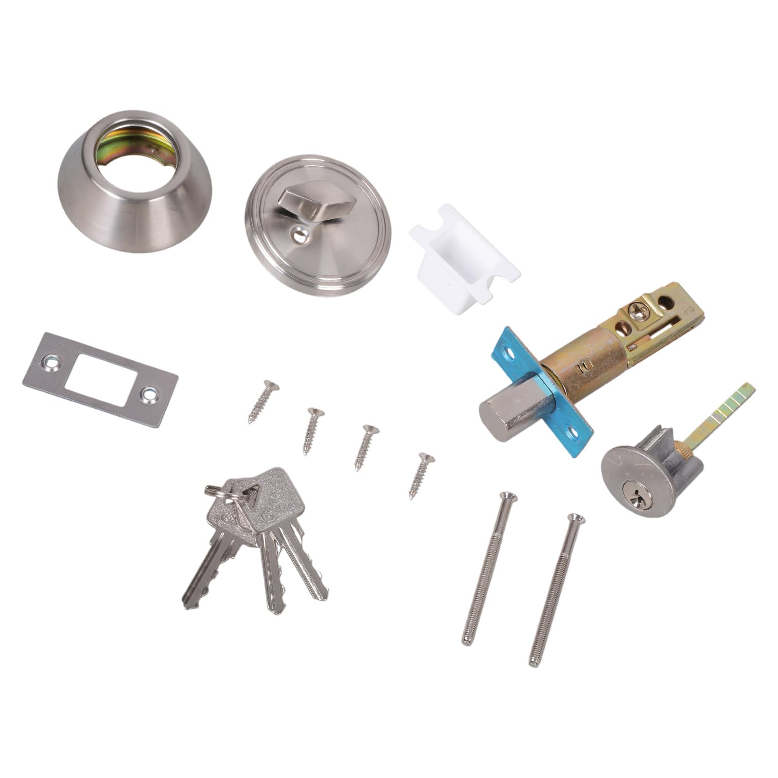 Shyyoulqe A Keyed Door Bolts Ntiprying Invisible Front Door Entrance Lockset Exterior Knobs With Nd Keys Exterior Knobs With & Keys
