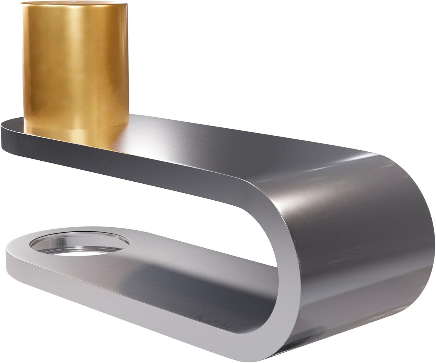 Amig - High Security Lock Model 680 for Sliding Doors | Shiny Chrome Plated Brass | Includes 3 Point Keys | 115 x 40 mm | Ideal for Extending Doors and Gates