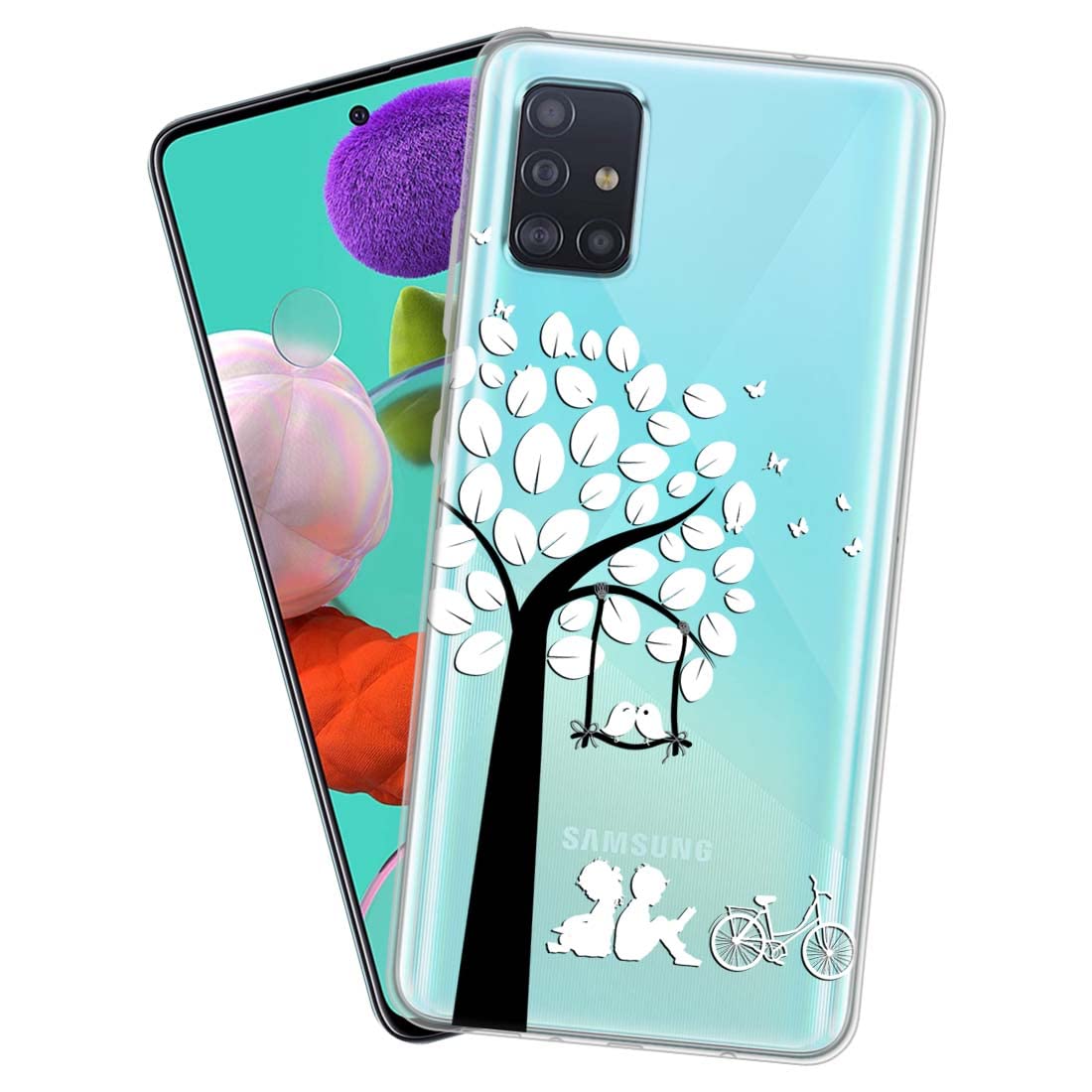 Fashionury Back Cover for Samsung Galaxy A51 Designer | Printed|Transparent |Flexible| Silicon-D0331 (B09ZDGY11S) Amazon Price History, Amazon Price Tracker