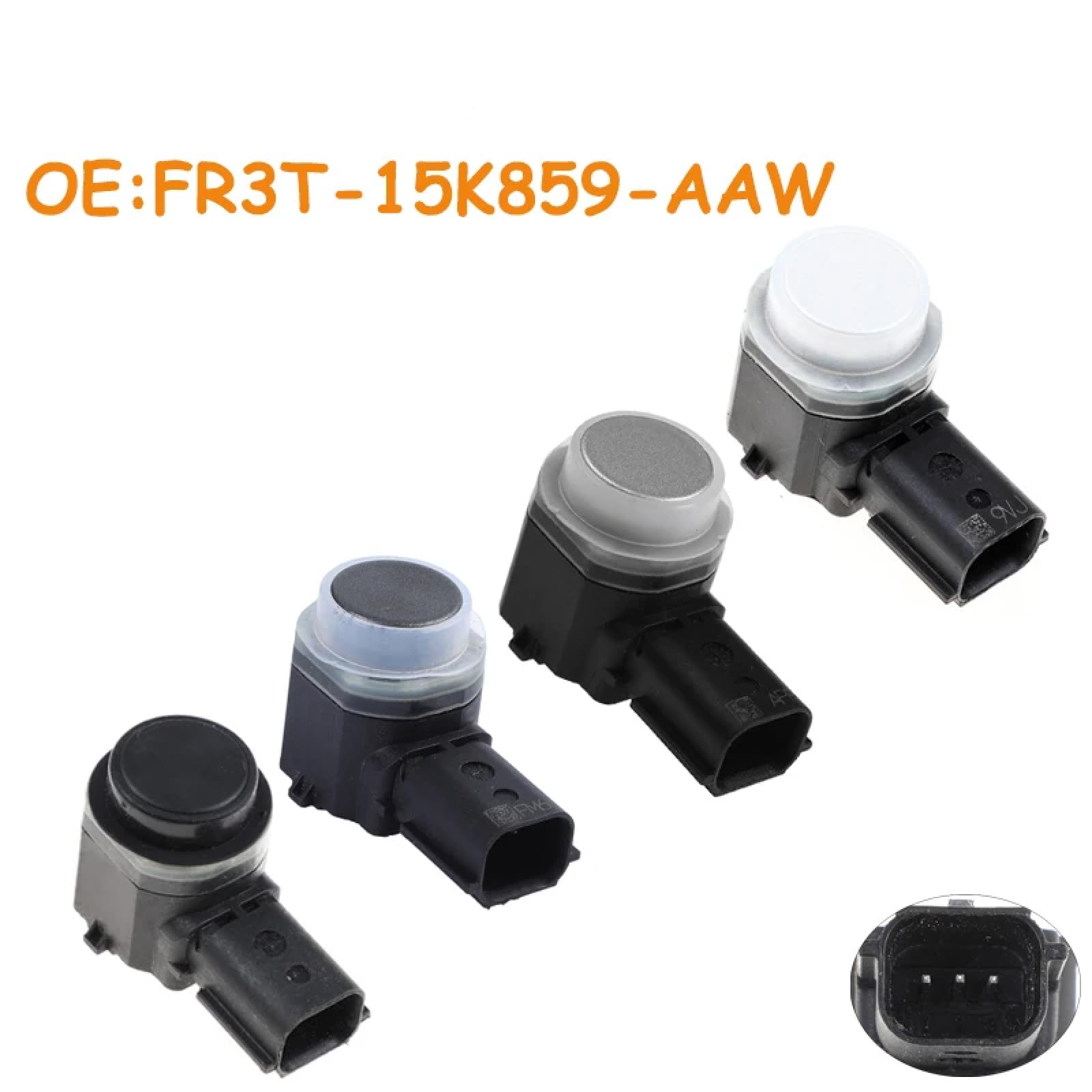 Car PDC Parking Sensor Fit for Ford FR3T-15K859-AAW FR3T15K859AAW Gray PDC Sensor